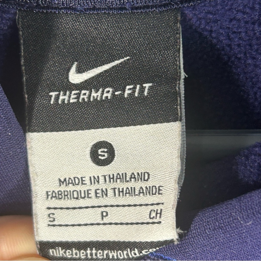 Nike Therma Fit Livestrong Sweater Hoodie Sweatshirt Navy Blue; Women’s Sz Small - Picture 2 of 16